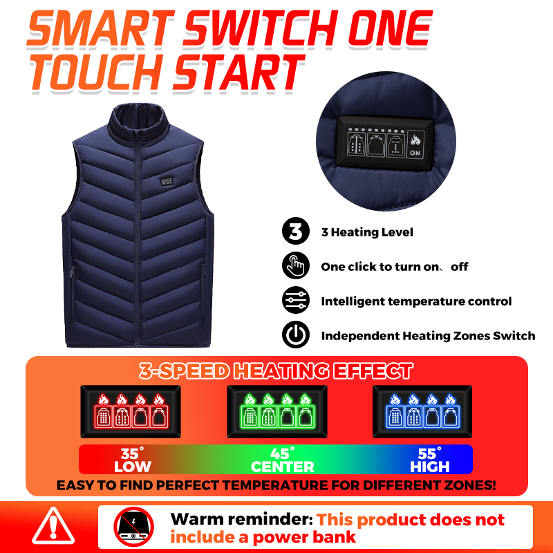 Rompi Pemanas Cerdas dengan 26 - Winter Clothing Hiking ulasan dan harga