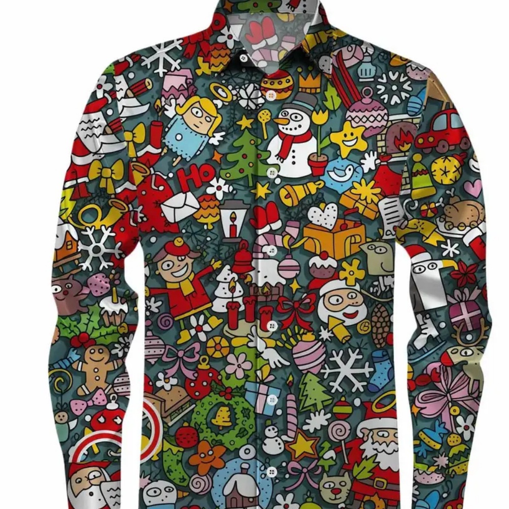 Kemeja Natal Pria Lengan Panja - Winter Clothing Gift Ideas ulasan dan harga
