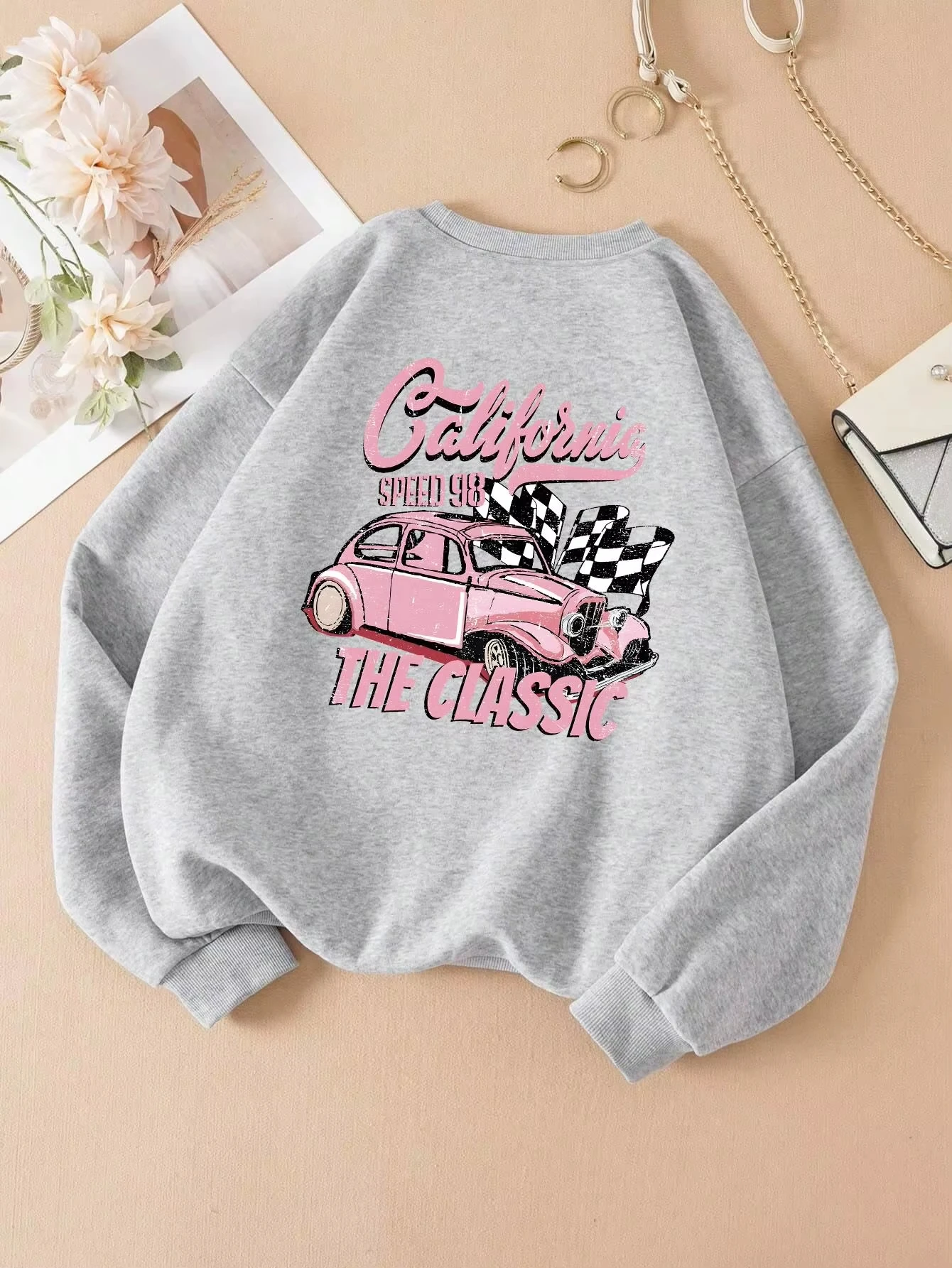 Hoodie Kasual Model Y2K untuk  - Winter Clothing Drawing ulasan dan harga