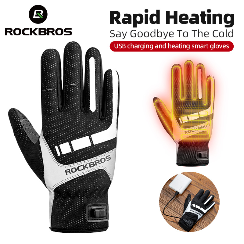ROCKBROS sarung tangan bersepe - Heated Gloves Electric ulasan dan harga